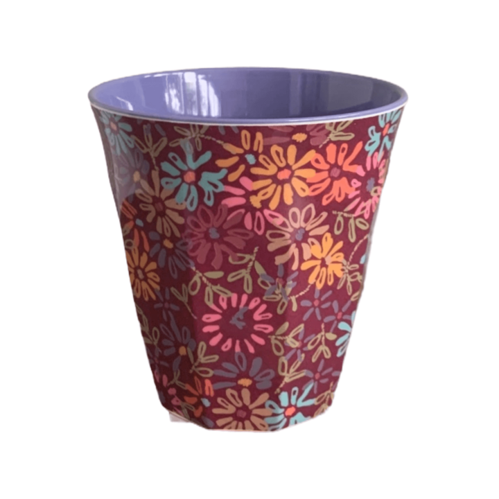 Melamine beker Wild Vintage Flower - Rice