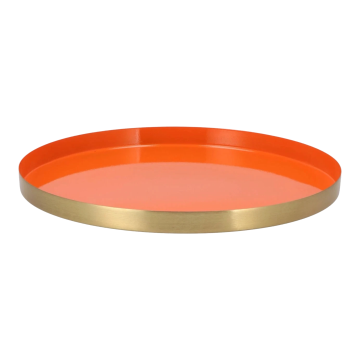 Marrakech rond dienblad oranje  33x2cm