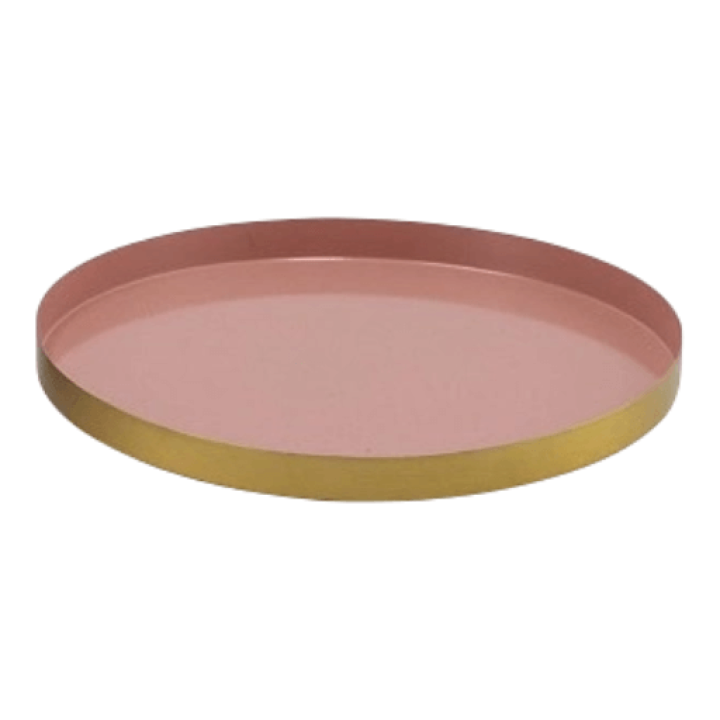 Marrakech rond plateau warm roze - Afmeting: Ø 26cm
