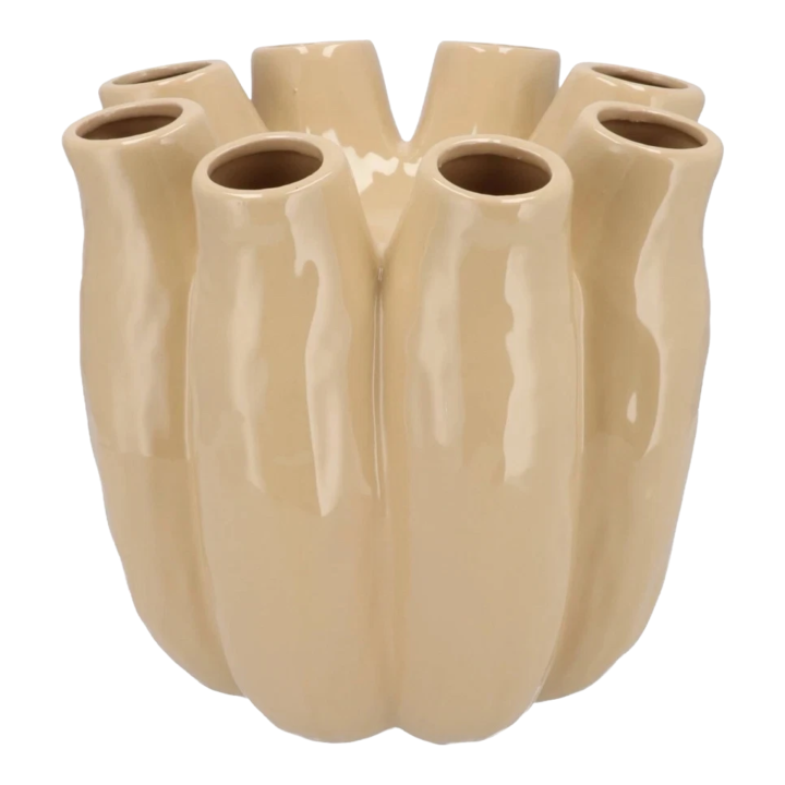 Tube vaas zand in 2 maten - Medium