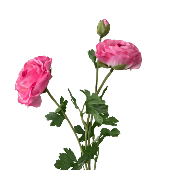 Zijden Bloem Ranonkel roze