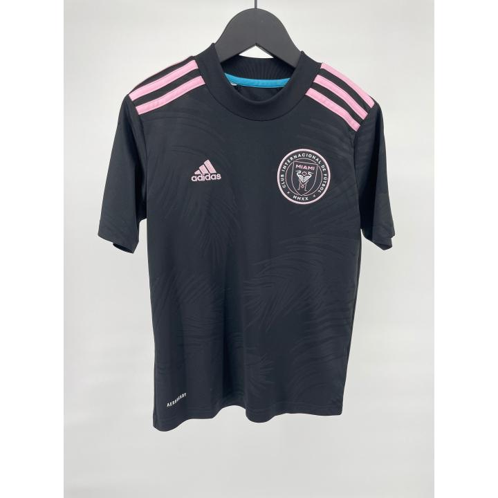 Voetbalshirt Inter Miami Zwart Roze Maat 140