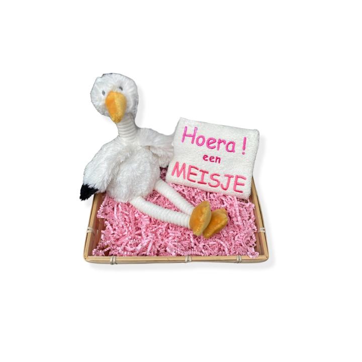 Cadeaumandje 'Hoera een meisje'