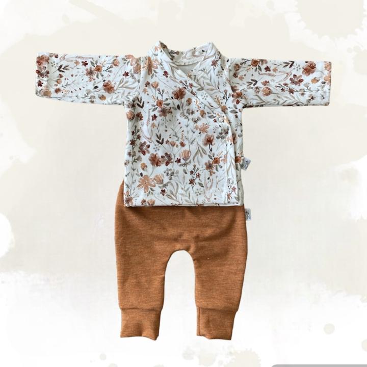 Kleding set Bloemen maat 42