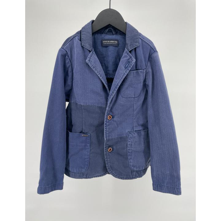 Jas Colbert Blauw Denim Maat 104