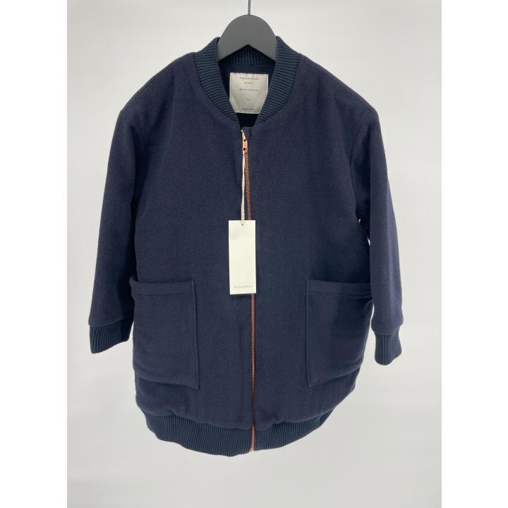 Jas Wol Donkerblauw Maat 128