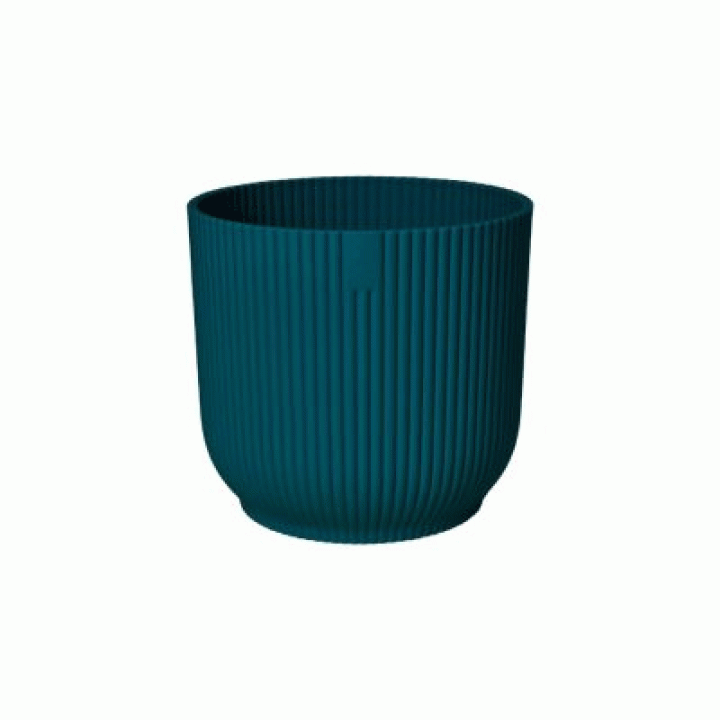 Elho Vibes Fold Rond 16cm Diepblauw - Bloempot voor Binnen