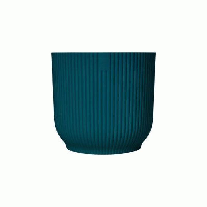 Elho Vibes Fold Rond 25cm Diepblauw - Bloempot voor Binnen