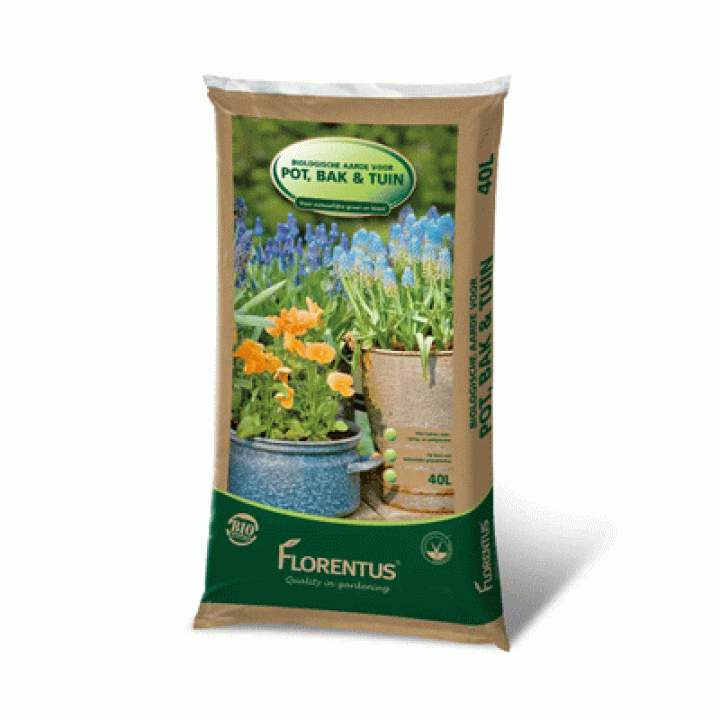Florentus BIO aarde Pot/Bak/Tuin 40 L