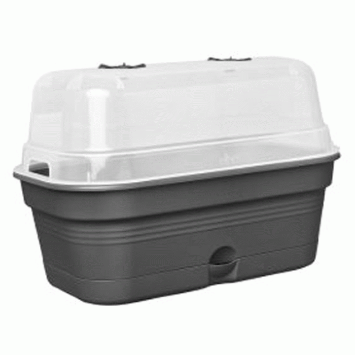 Elho Green Basics Kweektray Allin1 39 - Kweekbak met Deksel - living black