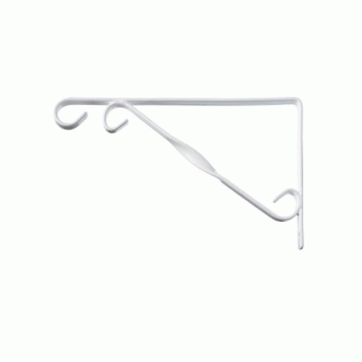 Muurhaak / plantenhaak wit 30cm