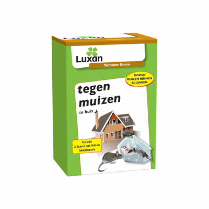 Luxan Tomorin Muizengif - Graan met 2 lokdozen