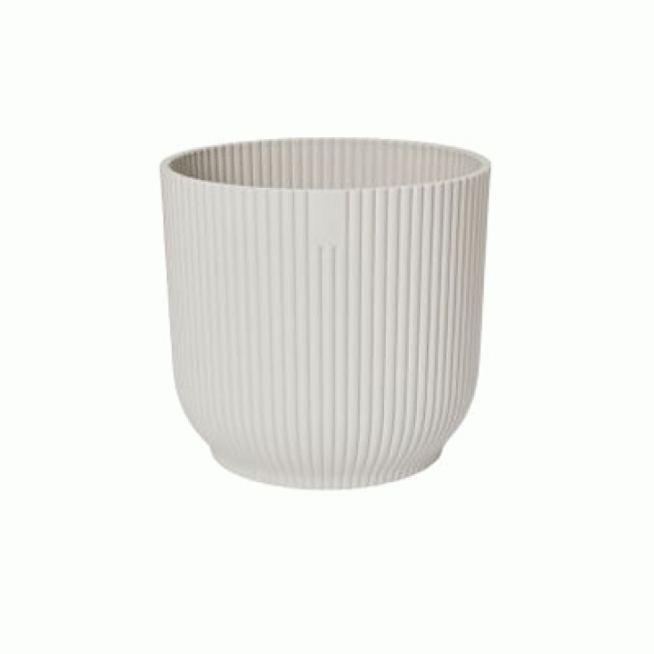 Elho Vibes Fold Rond 30cm Zijdewit - Bloempot voor Binnen