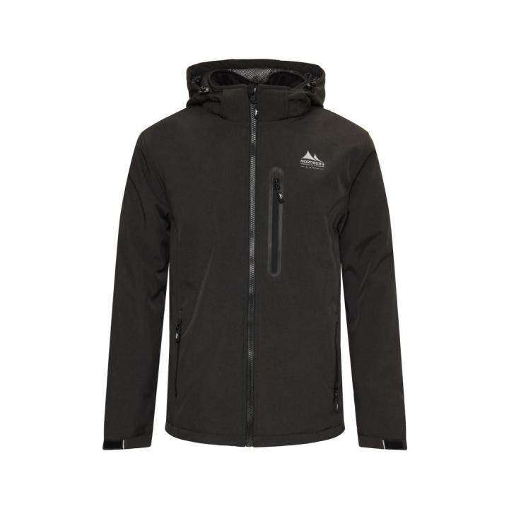 Laser Heren Softshell Black Melange XL