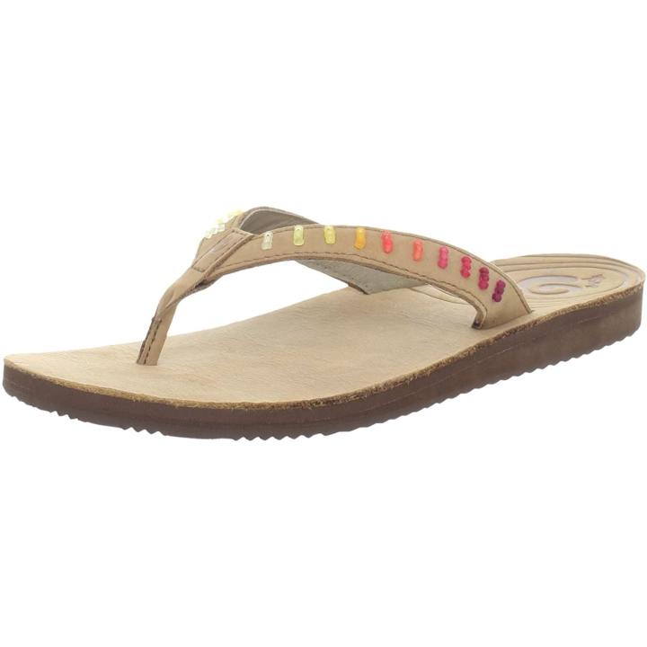 Cozumel Beaded Dames Sandaal Oatmeal W11-42