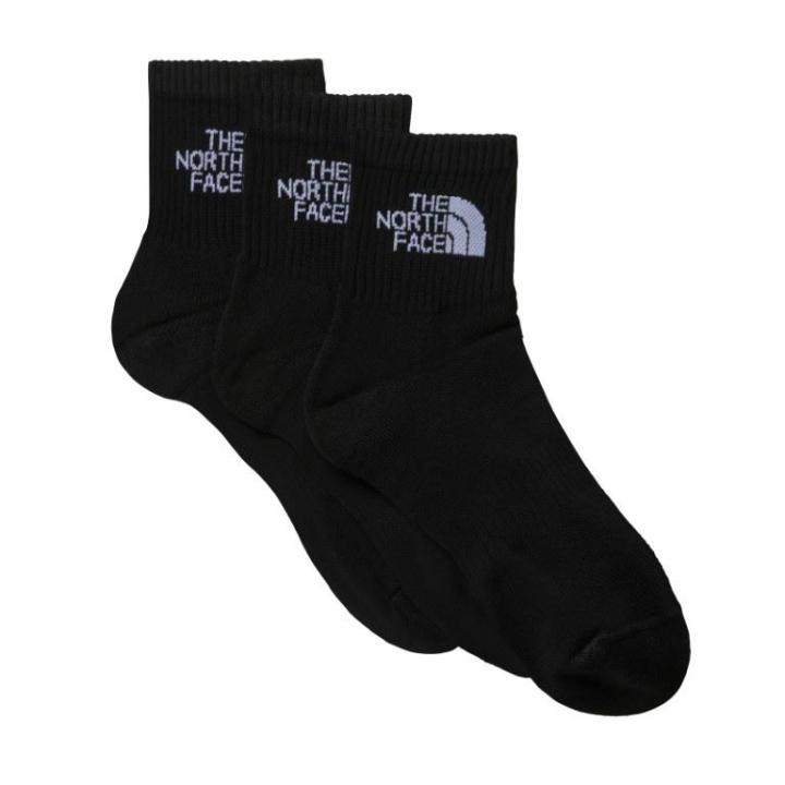 Multi Sport Cush Quarter 3P Sok Heren TNF Black S