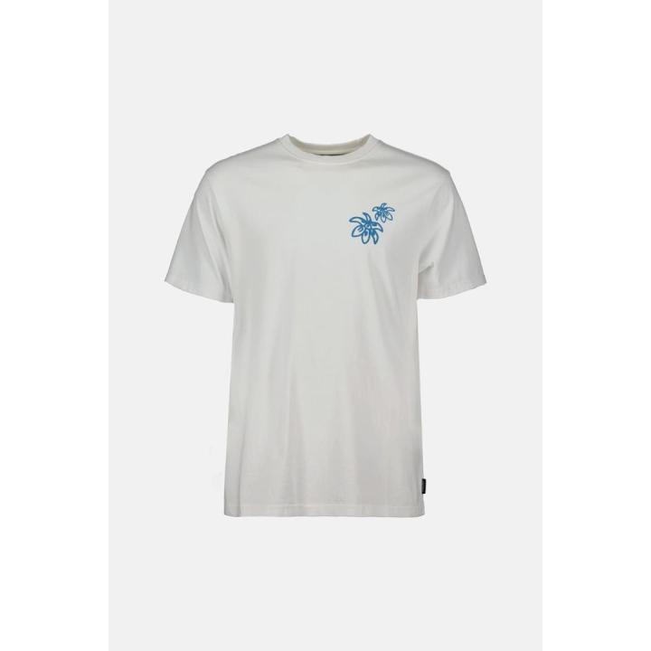 Bloom T-Shirt Heren White/Torrent Blue L