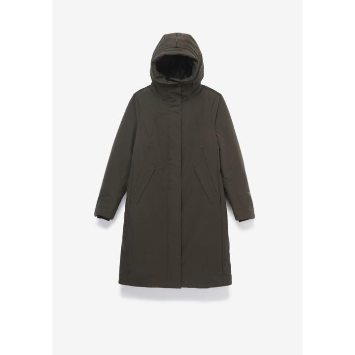 Gaia Parka Jas Dames Coffee Green S