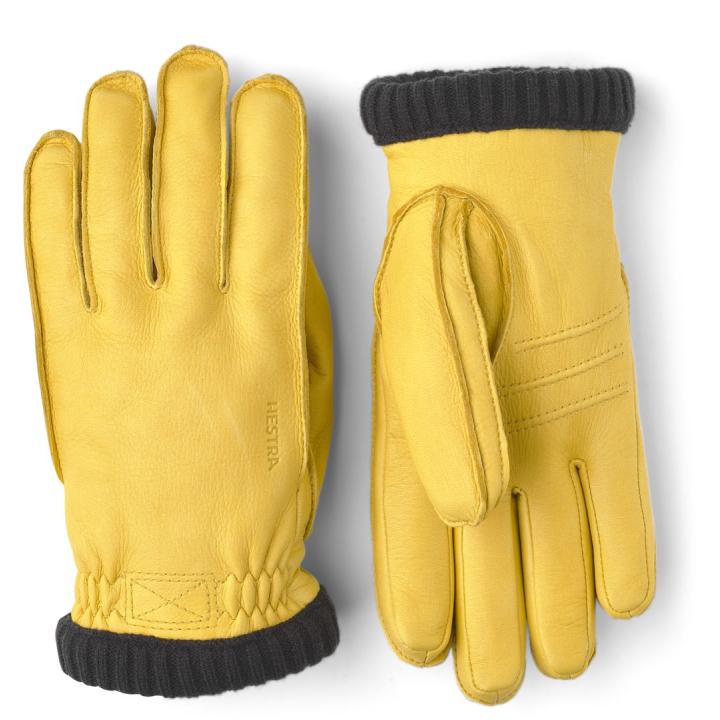 Deerskin Primaloft Rib Handschoen Heren Natural Yellow 9