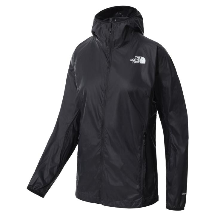 Athletic Outdoor Wind Full Zip Jacket Dames Jas Asphalt Grey - TNF Black M