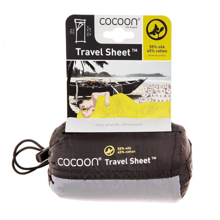 Travelsheet, Silk Cotton, Natural Lakenzak