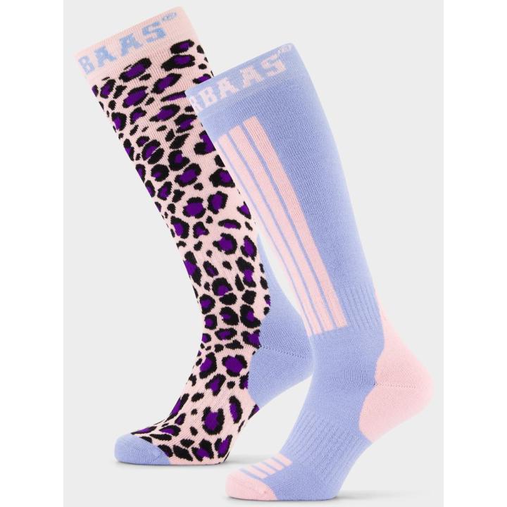 Panther 2-Pack Skisok Pink Multi 35-38