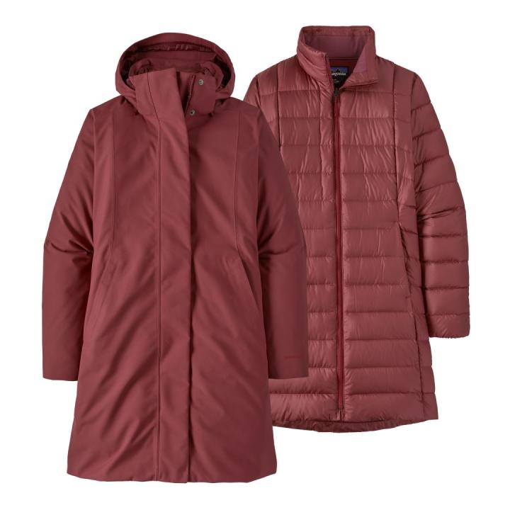 Tres 3-In-1 Parka Dames Carmine Red L
