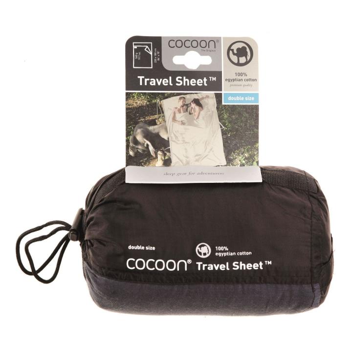 Travel Sheet Double Egyptian Cotton Lakenzak