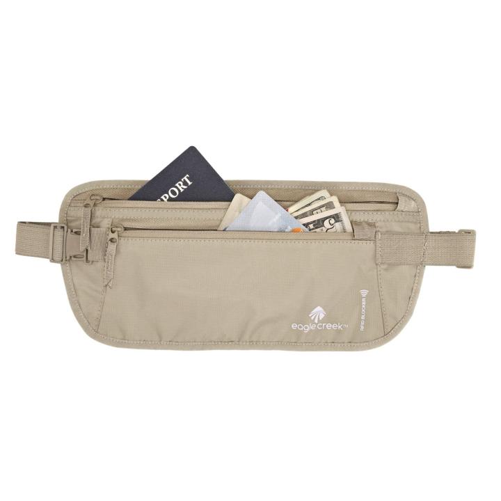 Rfid Blocker Dlx Moneybelt Tan One Size