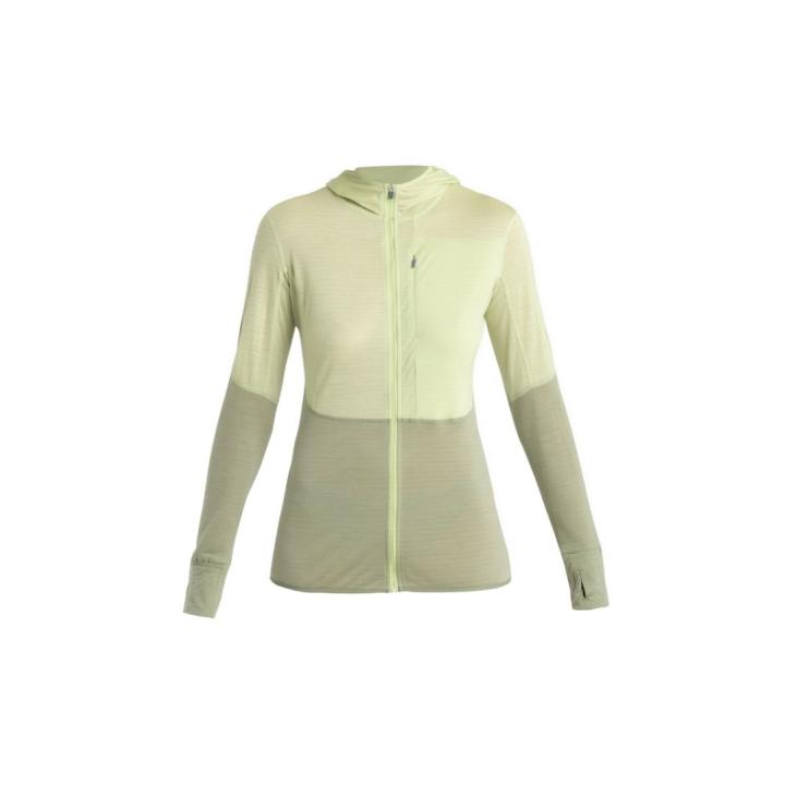 200 Realfleece Descender LS Zip Hoody Fleece Dames Glazen/Lichen XL
