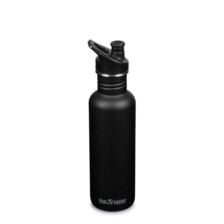 Classic 800Ml/27Oz W/Sport Cap Drinkfles Black 800 ml
