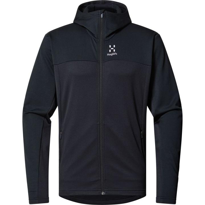 Haglofs Lark Mid Hood Fleece Heren True Black M