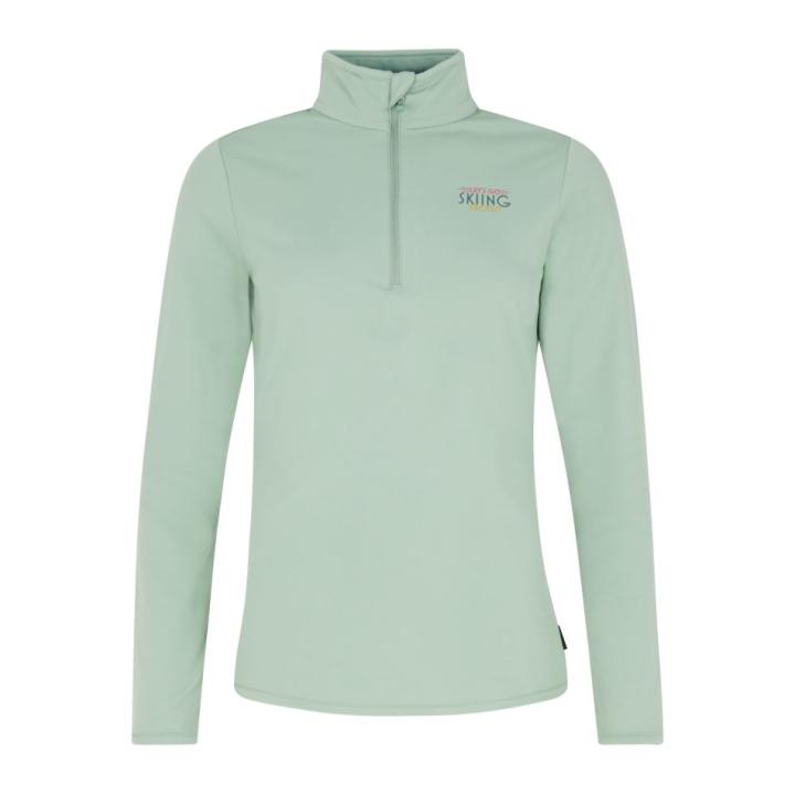 Prtlunar 1/4 Zip Pully Dames Green Baygreen XL/42