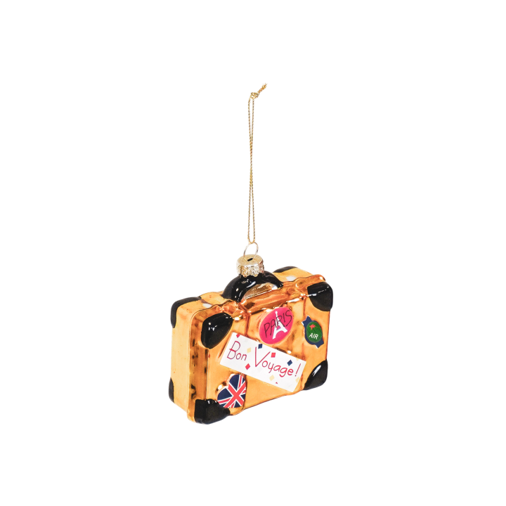 Housevitamin Kerstornament koffer goud