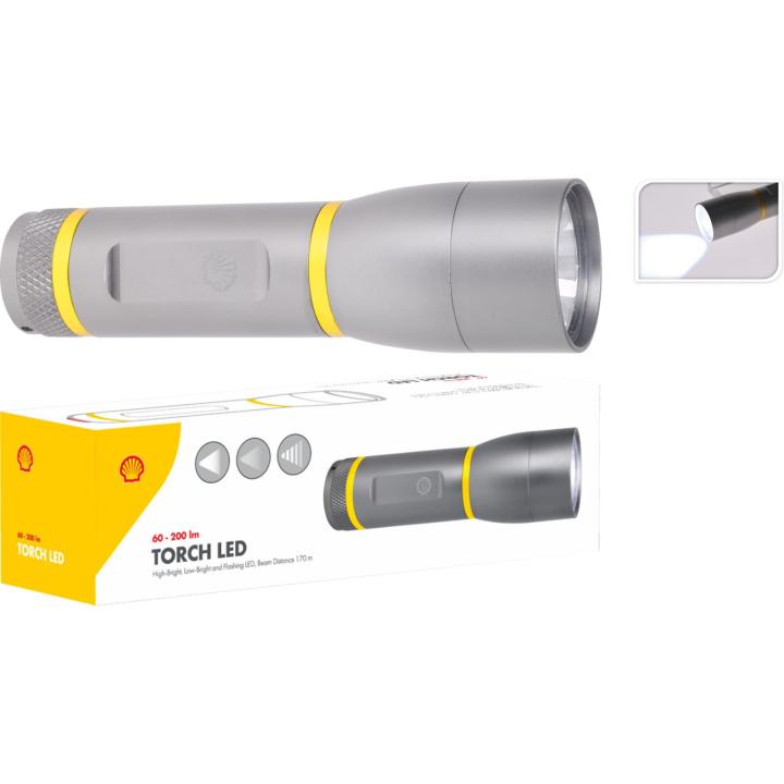 Shell Zaklamp Aluminium 3 X 12 Cm Zaklantaarn