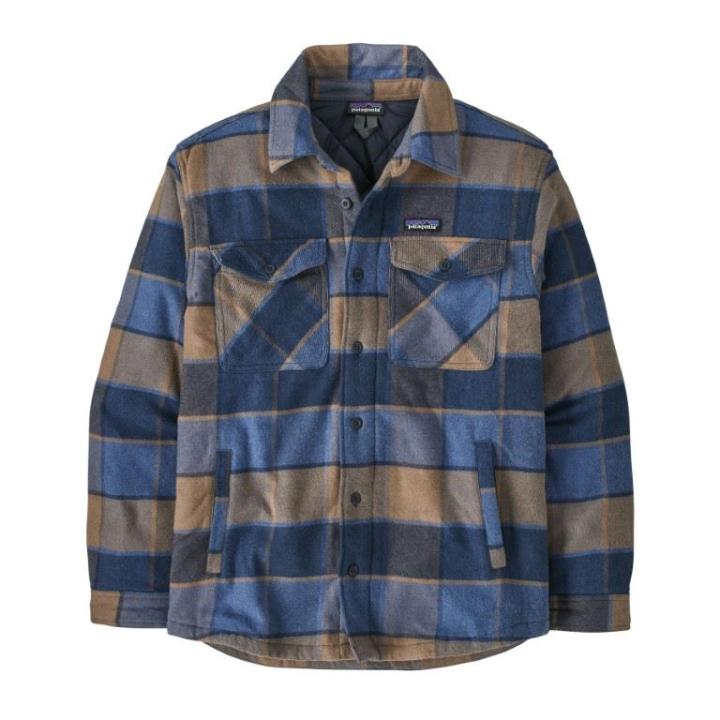 Lw Insulated Fjord Flannel Jas Heren William: Smolder Blue L