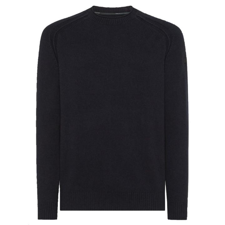 Cotton Plain Round Knit Trui Heren-225E4919-A242-425B-9370-46168654E756