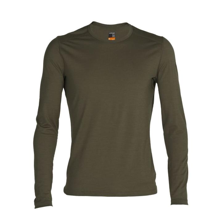 Merino 200 Oasis LS Crewe Thermoshirt Heren Loden XL