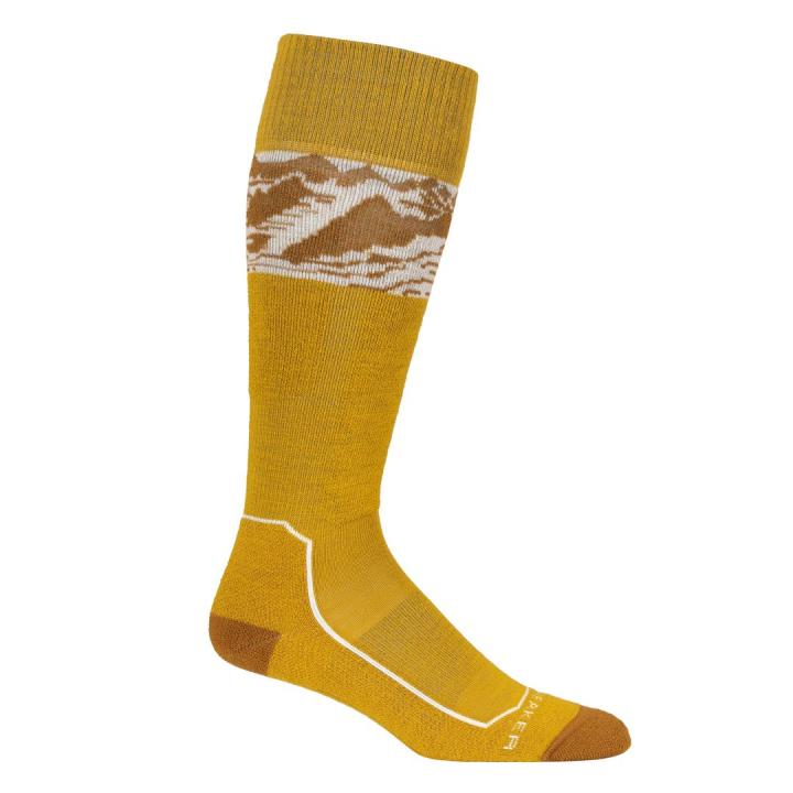 Women Ski+ Light Otc Alps 3D Dames Skisok Silent Gold/Clove M