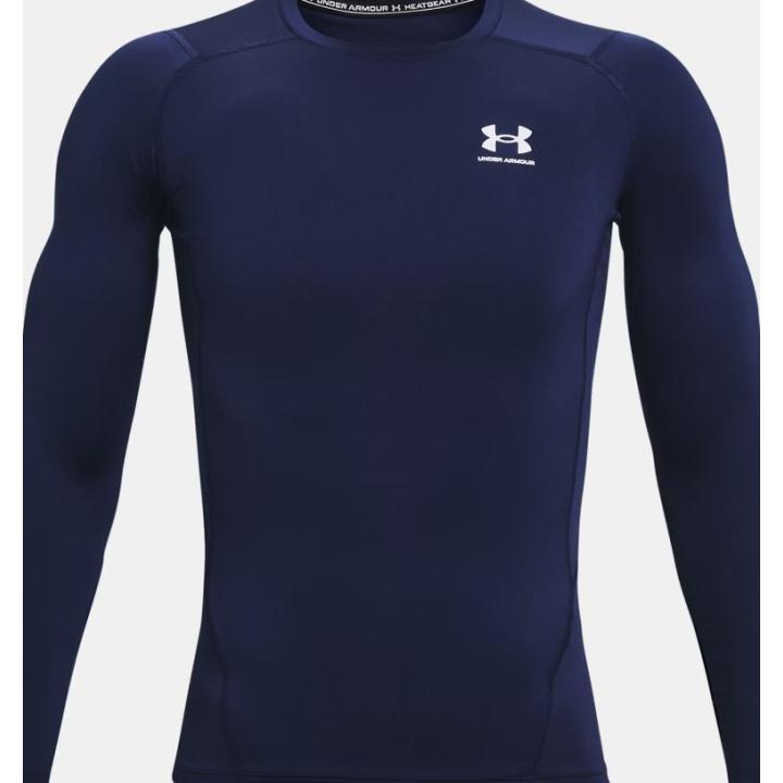 Heatgear® Long Sleeve T-Shirt Heren Midnight Navy/White S