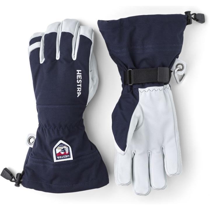 Army Leather Heli Ski Handschoen Navy 9