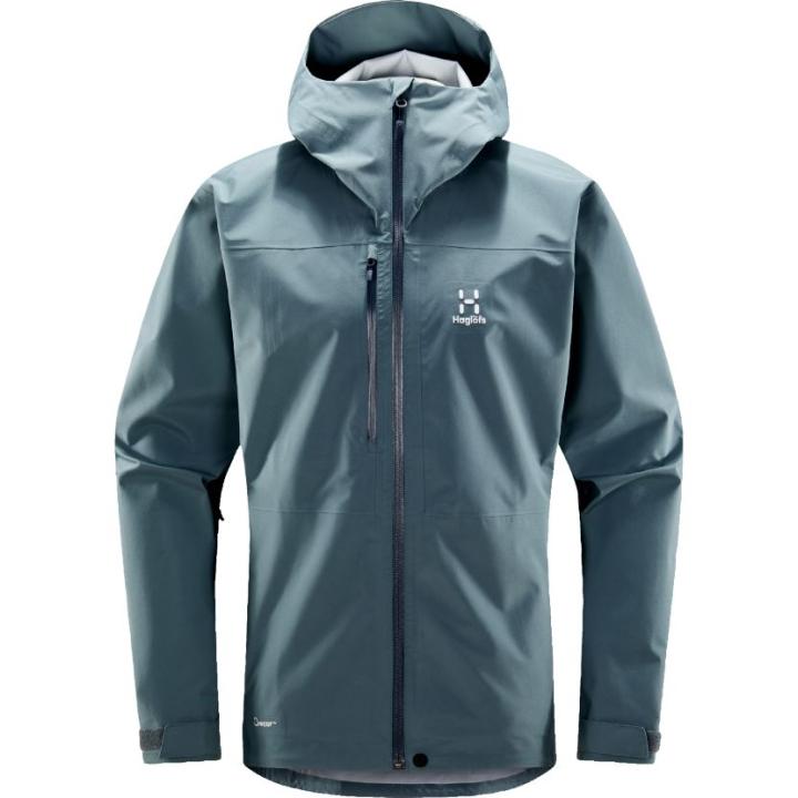 Front Proof Hardshell Jas Heren Steel Blue M