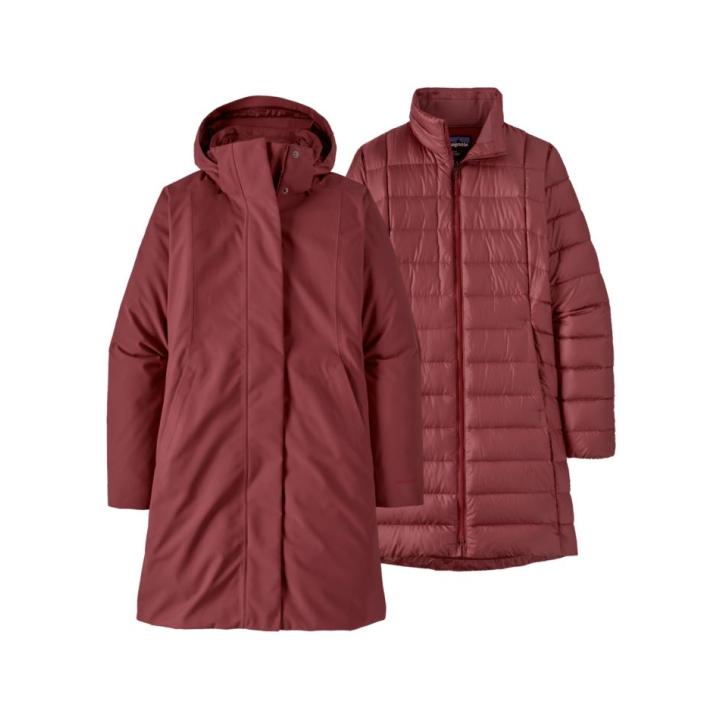 Tres 3-In-1 Parka Dames Carmine Red XL