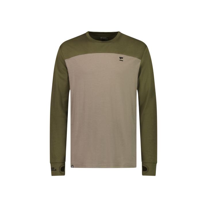 Yotei LS Heren Shirt Dark Olive / Walnut L