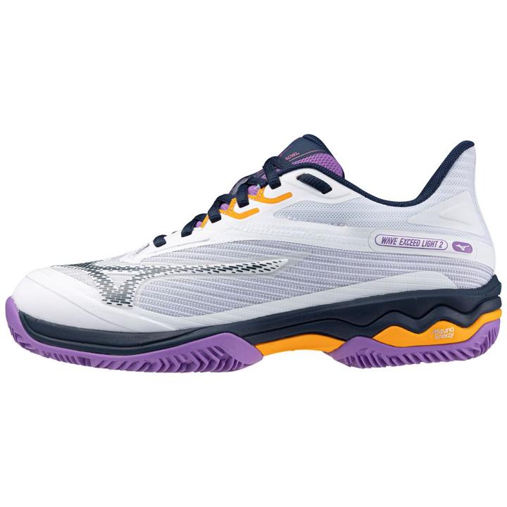 Wave Exceed Light 2 Padel Tennisschoen Dames White/Dress Blues/Hyacinth 4,5