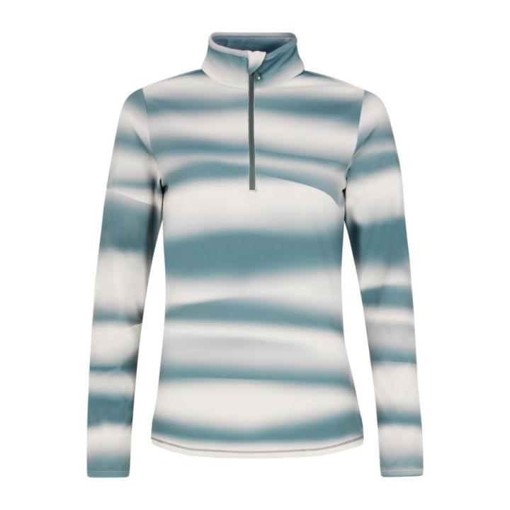 Prtnoon 1/4 Zip Pully Dames Evergreen L/40