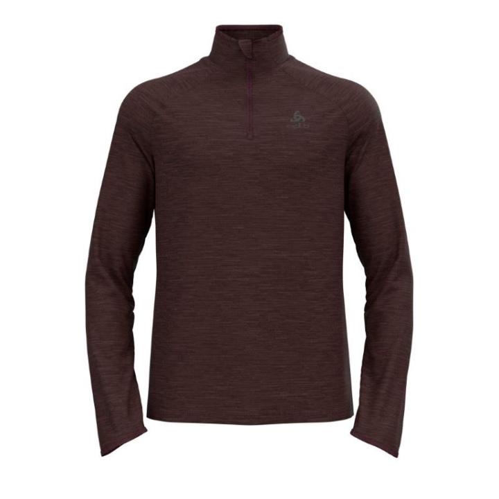 Essential Thermal LS 1/2 Zip Hardloop Top Heren Fudge Melange S