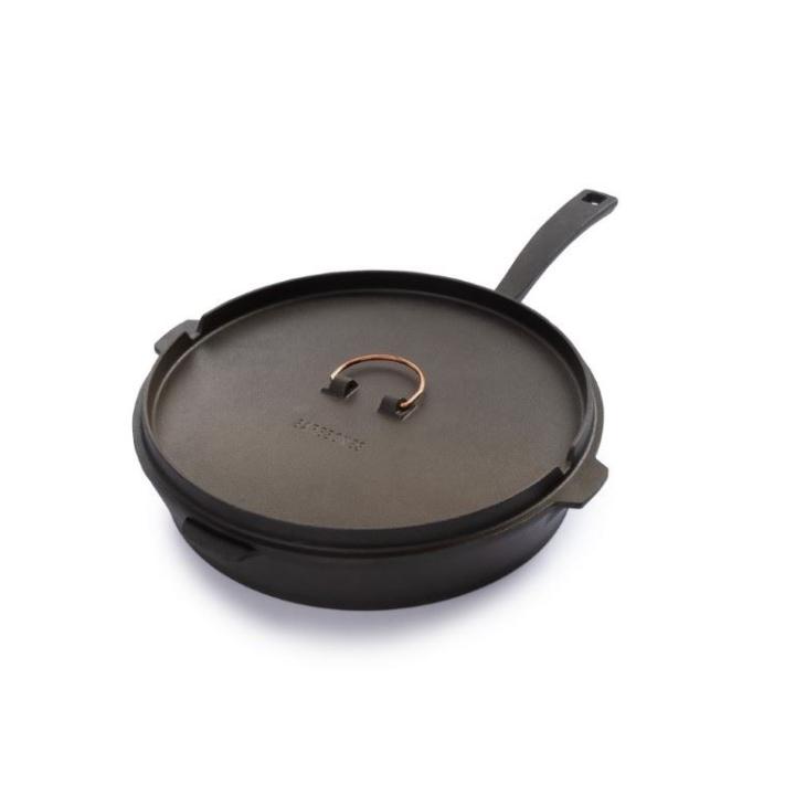 Cast Iron Skillet 12" Pan Black 30cm