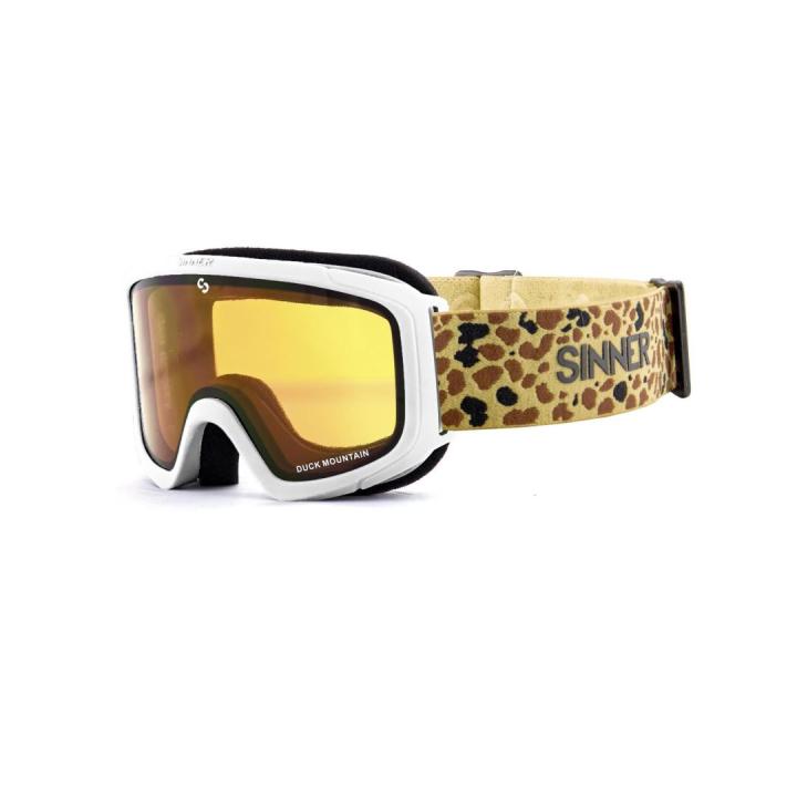 Duck Mountain Kinder Sneeuwbril Matte White One Size