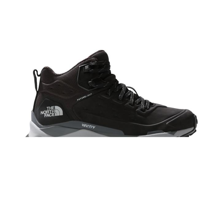 Vectiv Exploris Mid Futurelight Leather Dames Hoge Wandelschoen TNF Black - Meld Grey 41